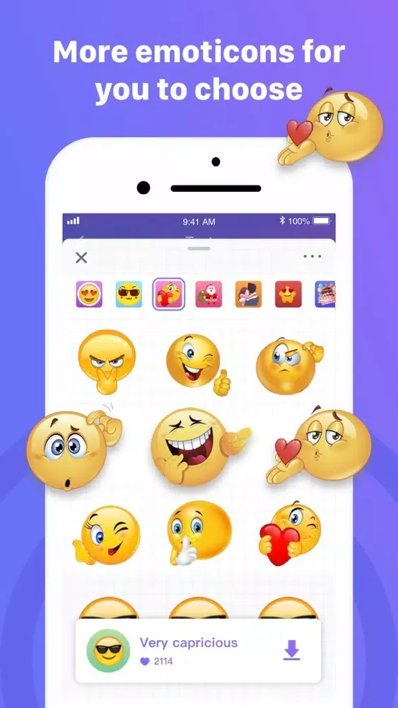Capturas de tela do Fun chart stickers