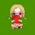 Glassy girl sticker