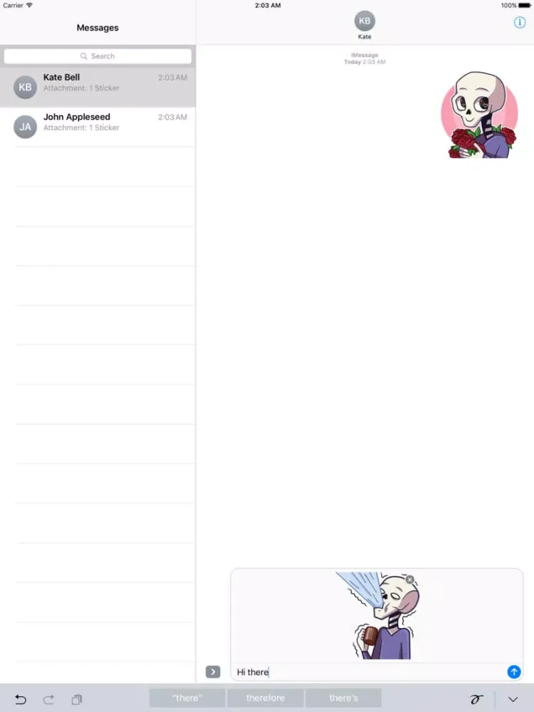 Grim in Love - Stickers for iMessage iPad  스크린샷