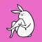 Weird long leg rabbit 2 - Stickers for iMessage