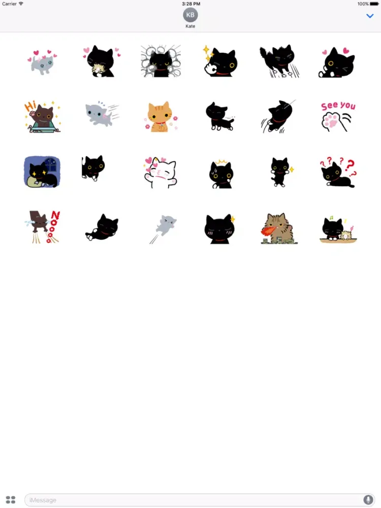Luna the black cat iPad 应用截图
