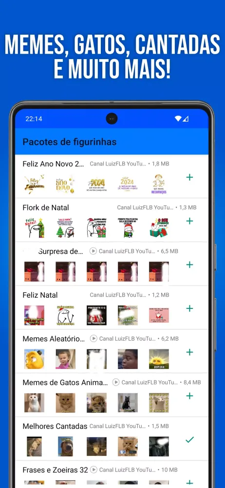 Tangkapan layar Stickers for WhatsApp Memes
