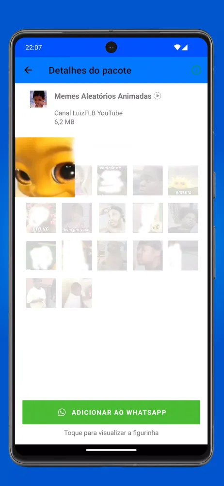 Tangkapan layar Stickers for WhatsApp Memes