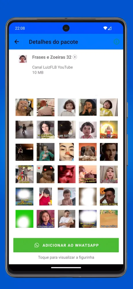 Tangkapan layar Stickers for WhatsApp Memes