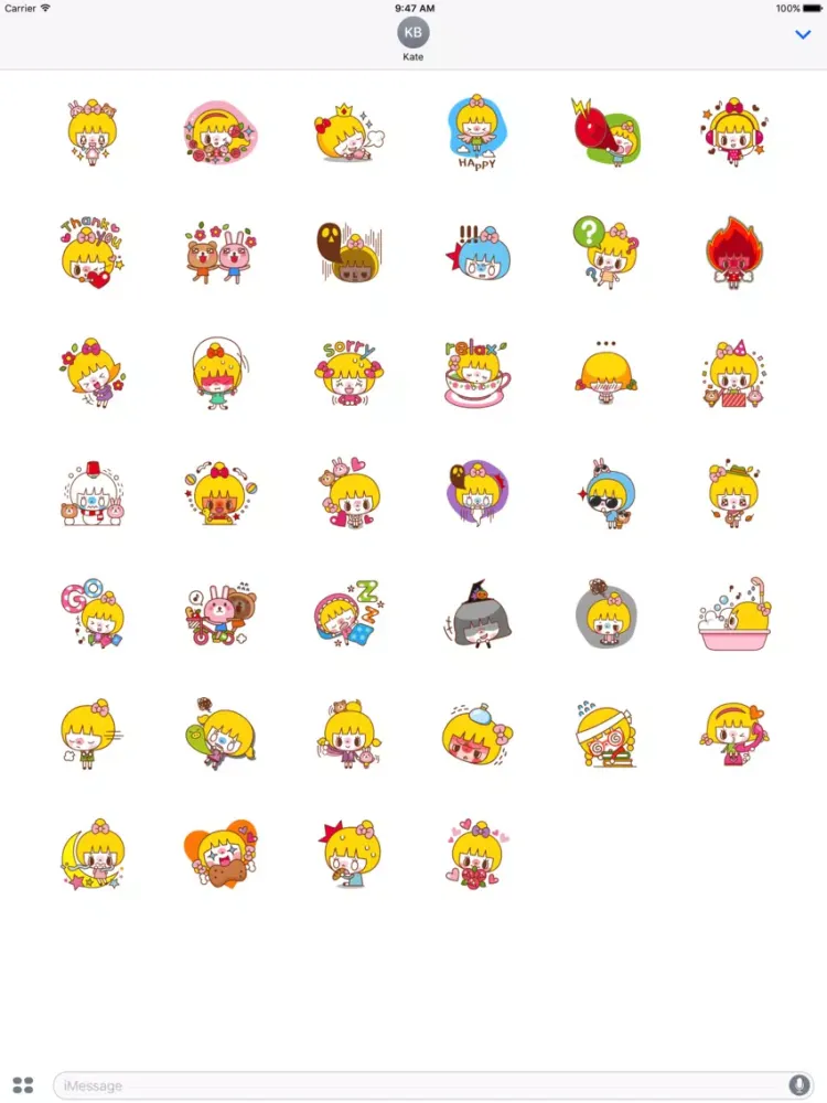 Pany the moody girl iPad 应用截图