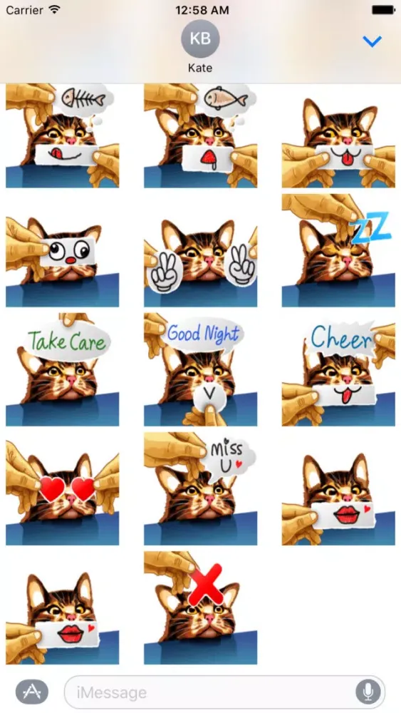 Paper Cat - Stickers for iMessage Screenshots