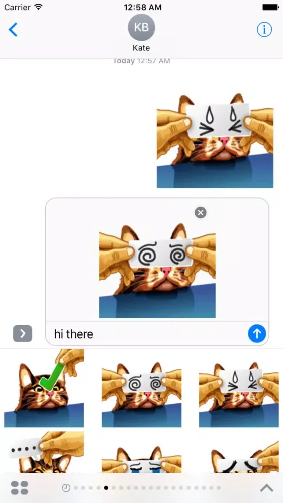 Paper Cat - Stickers for iMessage Screenshots
