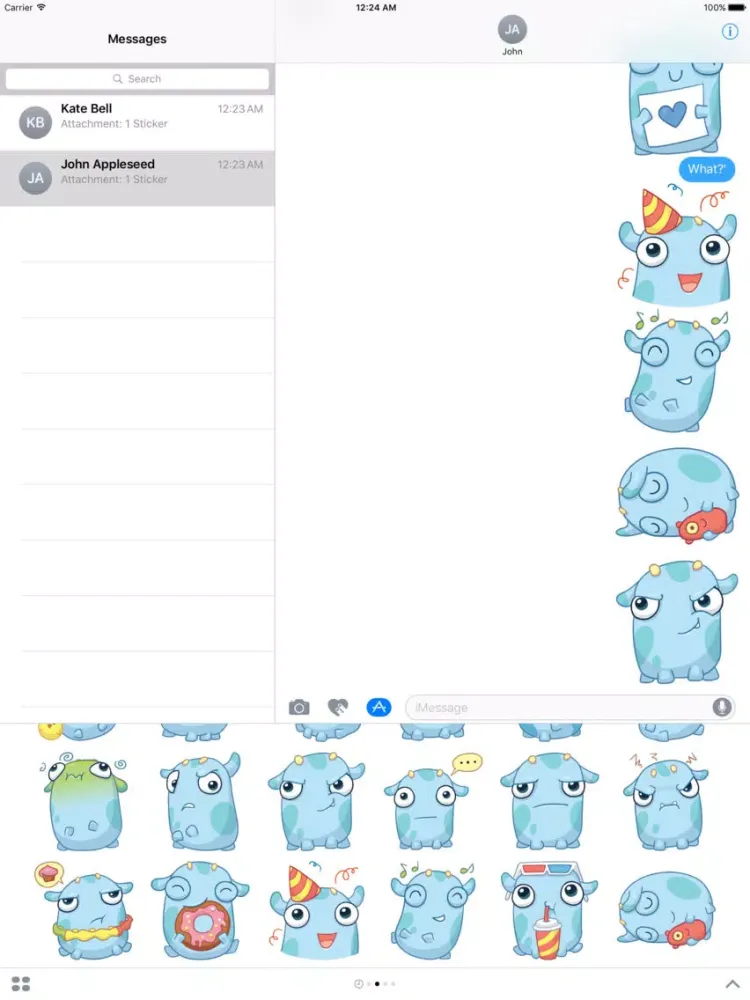 Pupul The Adorable Sticker Pack iPad  Ekran Görüntüleri