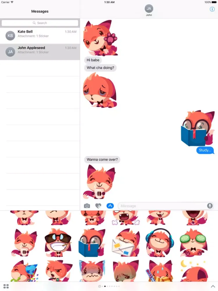 Sheila the Fox Sticker Pack iPad 應用截圖