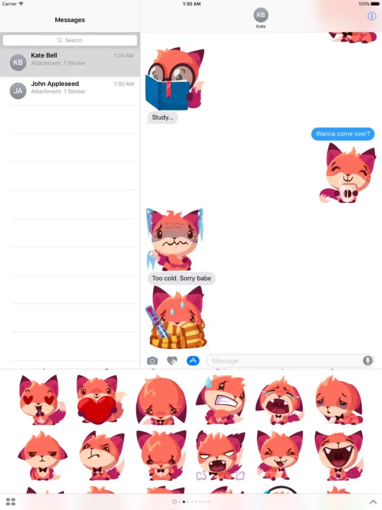 Sheila the Fox Sticker Pack iPad 應用截圖