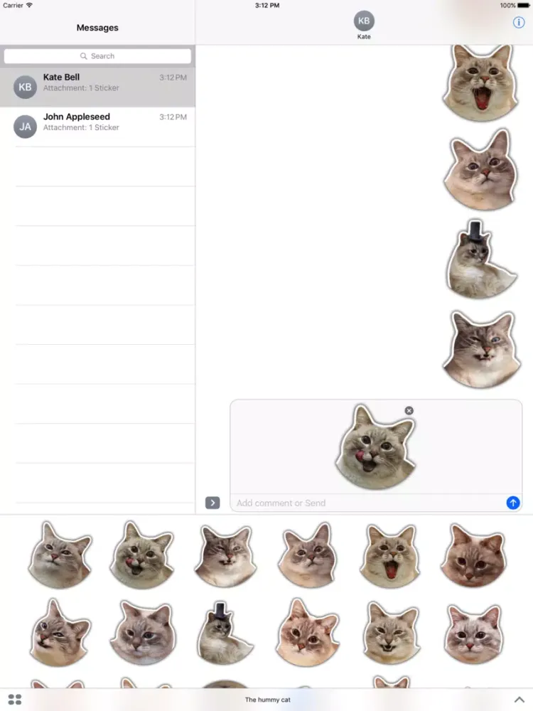 The hummy cat iPad  Screenshots