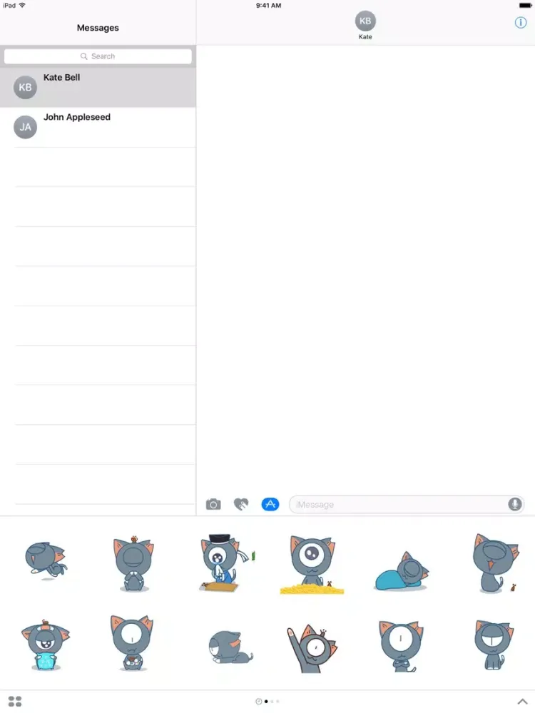 CatPisi Universe Travel - NHH Animated Stickers iPad 应用截图