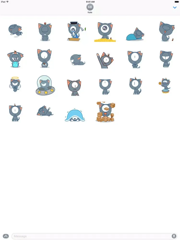 CatPisi Universe Travel - NHH Animated Stickers iPad 应用截图