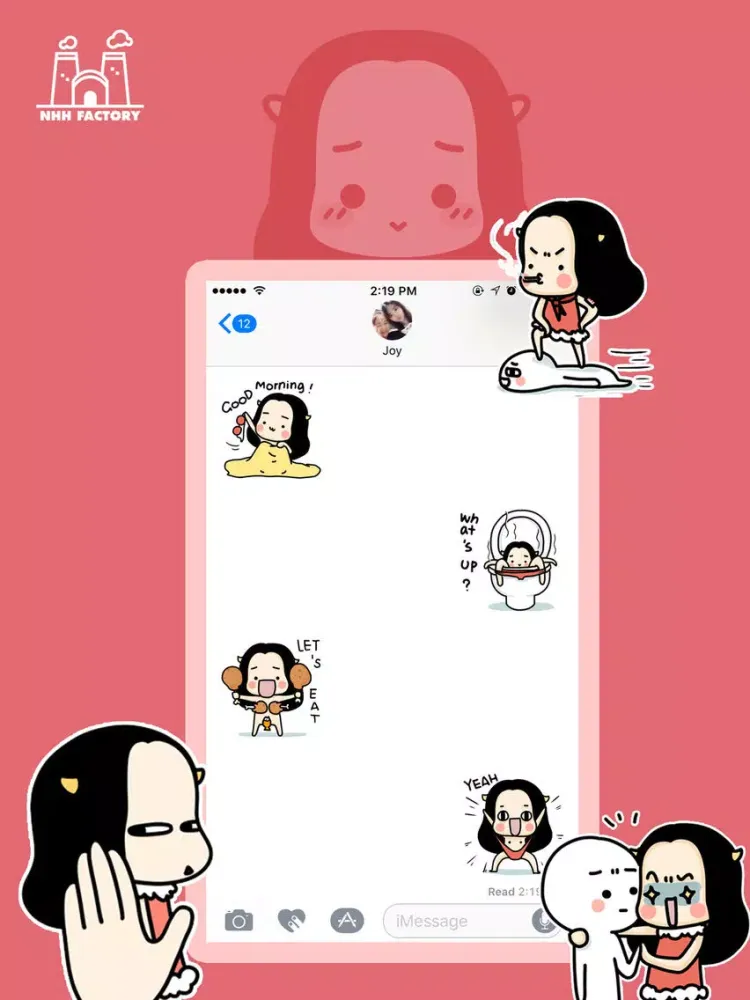 Cow Girl − NHH Stickers iPad  স্ক্রিনশট