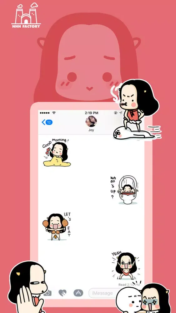 Cow Girl − NHH Stickers স্ক্রিনশট