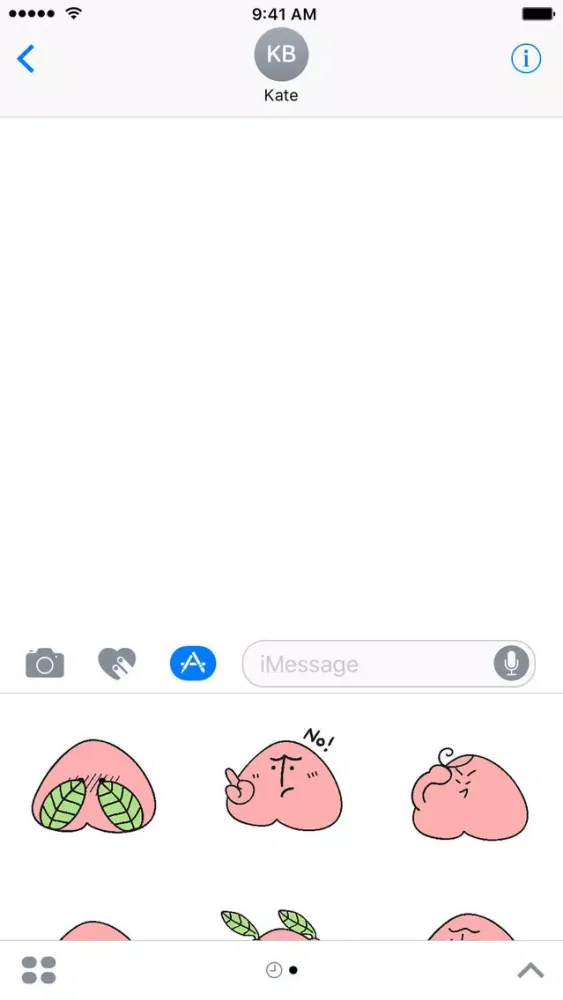 Tangkapan skrin Lovely Peach - NHH Animated Stickers