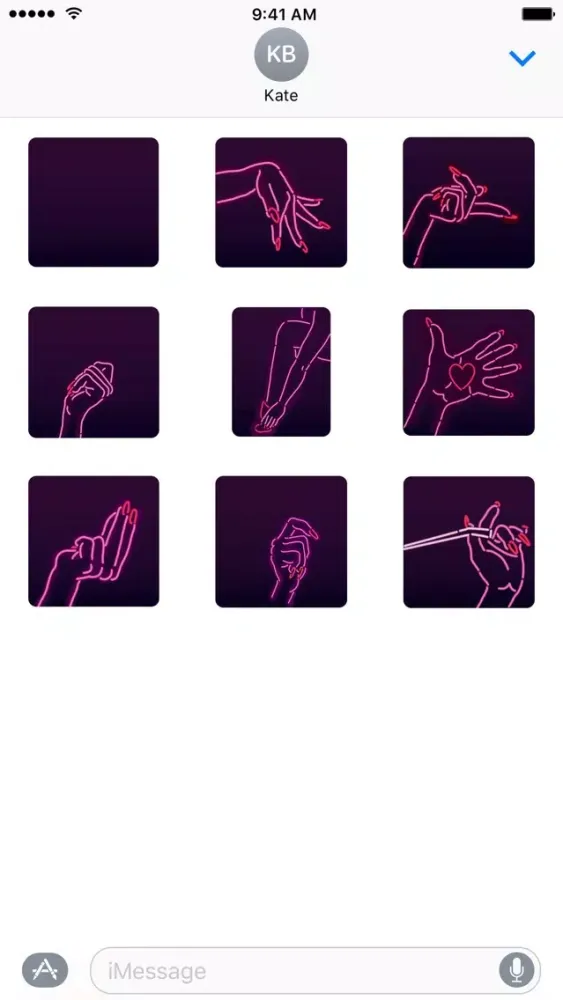 Capturas de pantalla de Brittany’s Manicure - NHH Animated Stickers