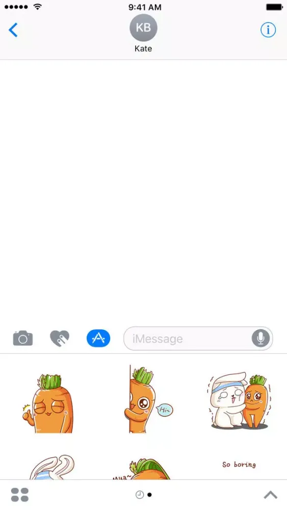 Pangci Rabbit with Funny Carrot − NHH Stickers Screenshots