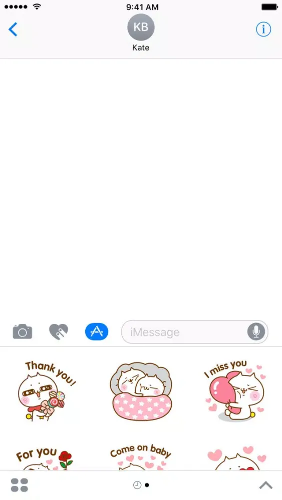 Tangkapan layar Twinkle Cat − NHH Stickers