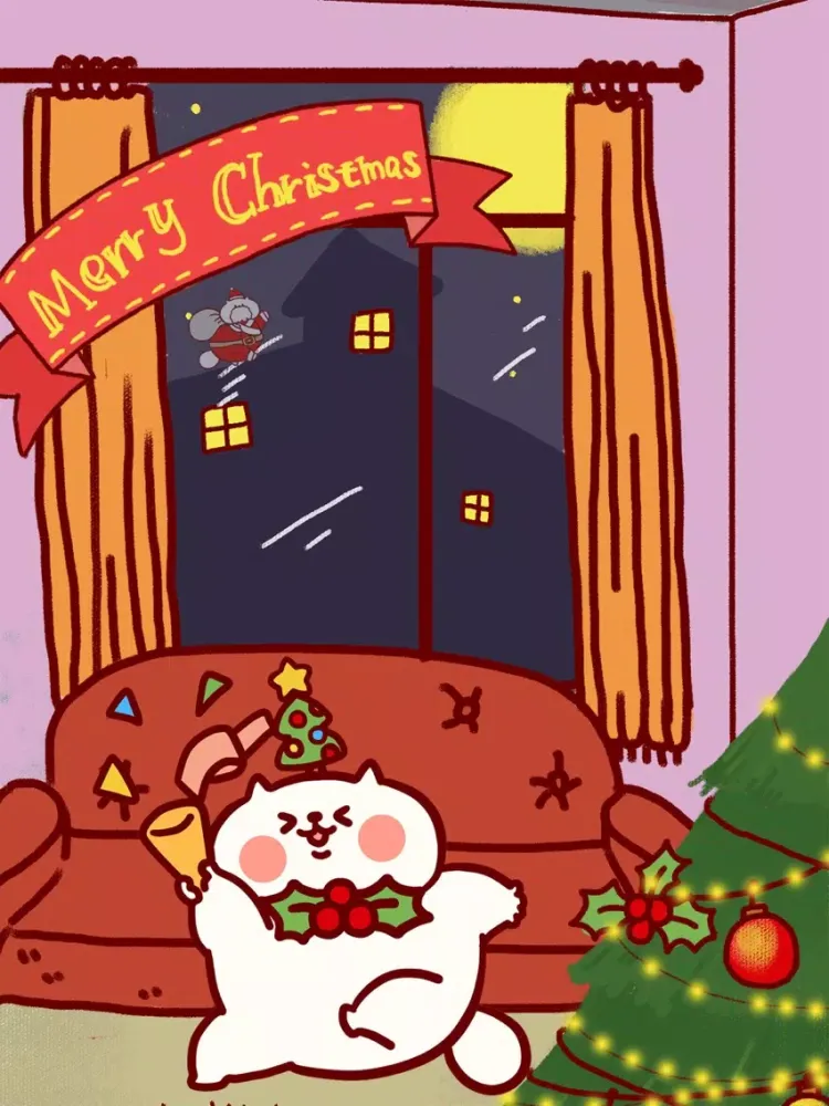 Wavelet: Merry Christmas − NHH Stickers iPad  스크린샷