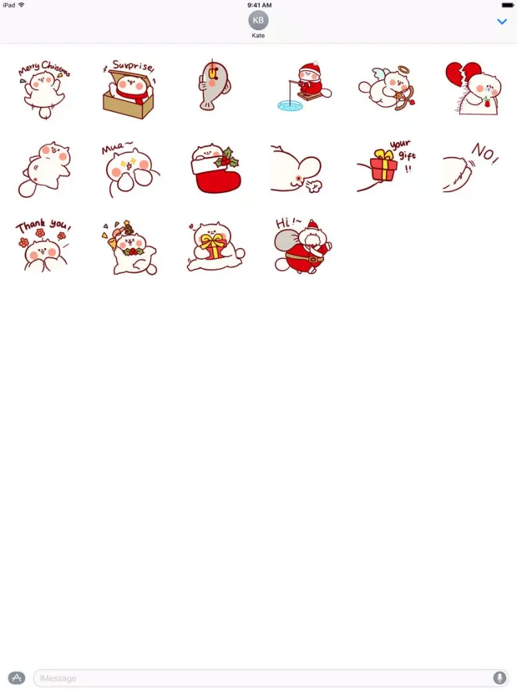 Wavelet: Merry Christmas − NHH Stickers iPad  스크린샷