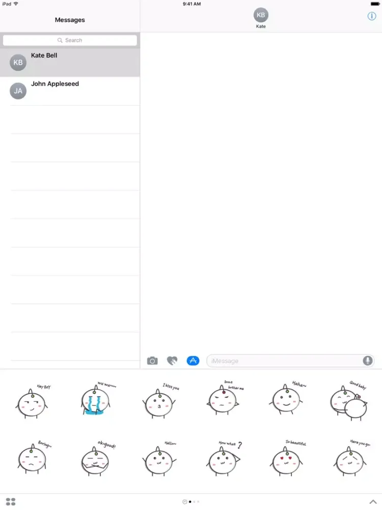 Скриншоты White No.7 - NHH Animated Stickers iPad 