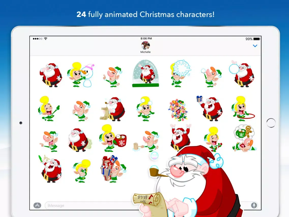 Capturas de pantalla de North Pole Animated Stickers iPad 