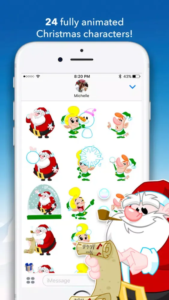 Capturas de pantalla de North Pole Animated Stickers