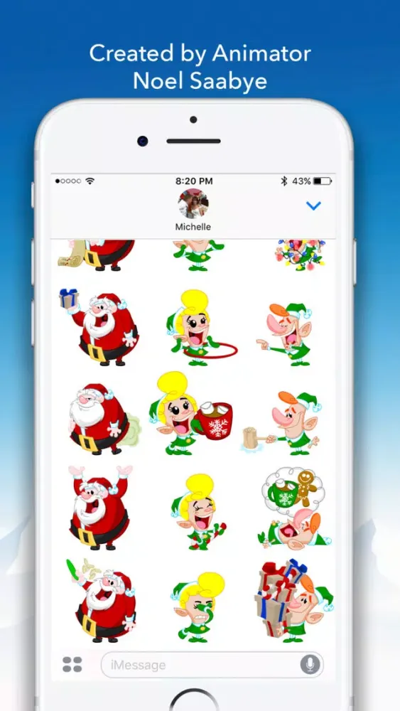 Capturas de pantalla de North Pole Animated Stickers