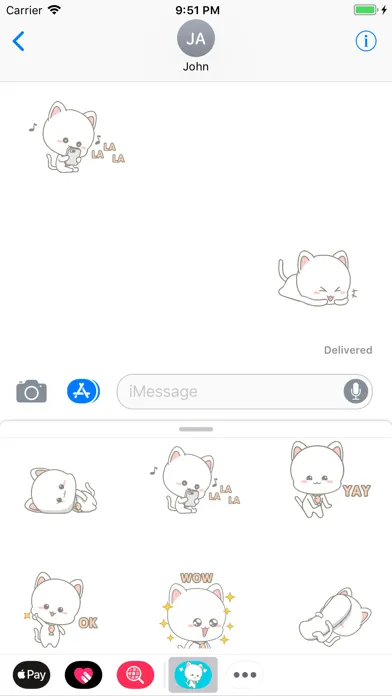 Captures d'écran de MiMi White Kitten Animated