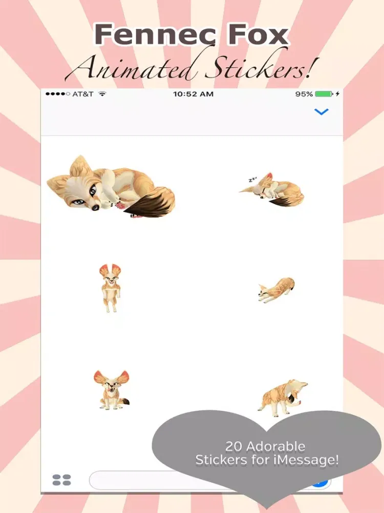 Скриншоты Fennec Fox Sticker Pack - Animated and Adorable iPad 