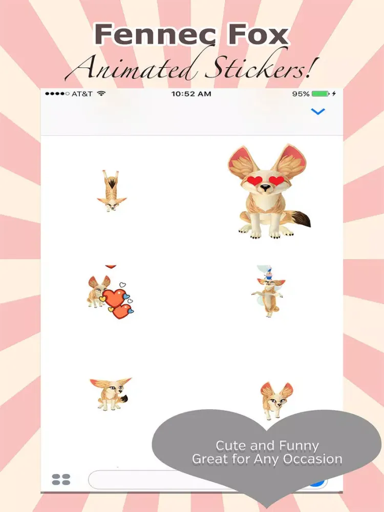 Скриншоты Fennec Fox Sticker Pack - Animated and Adorable iPad 