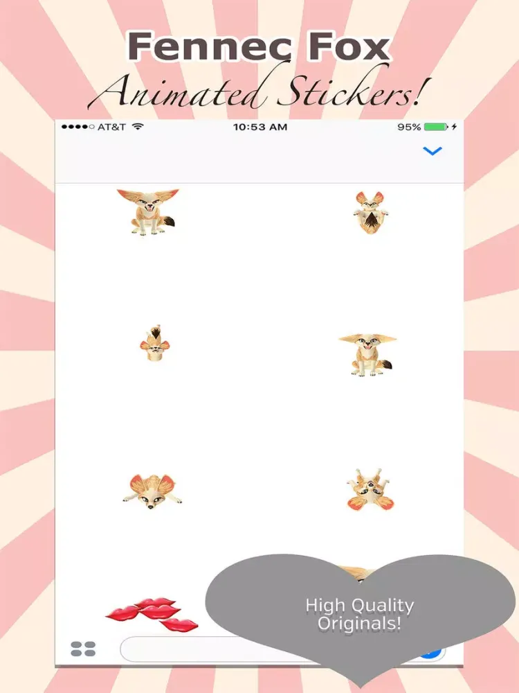 Скриншоты Fennec Fox Sticker Pack - Animated and Adorable iPad 