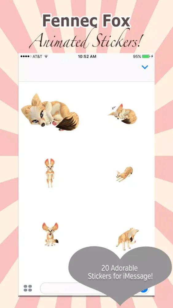 Скриншоты Fennec Fox Sticker Pack - Animated and Adorable