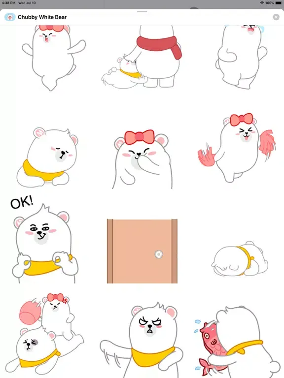 Screenshot di Chubby White Bear Animated iPad 