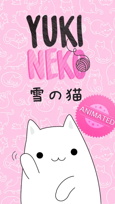 Скриншоты Yuki Neko - Animated Kitty Cat Fun Pet Stickers