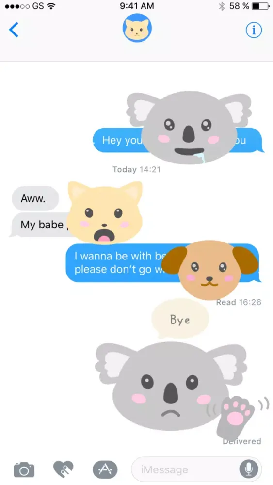 Animal Moji - Cute Pet Emojis应用截图