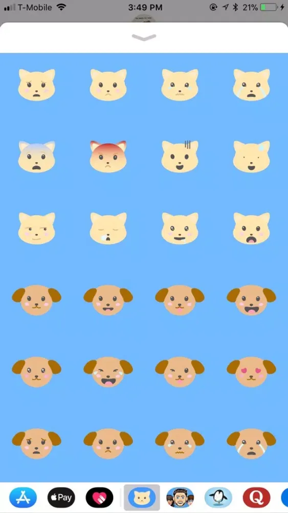 Animal Moji - Cute Pet Emojis应用截图