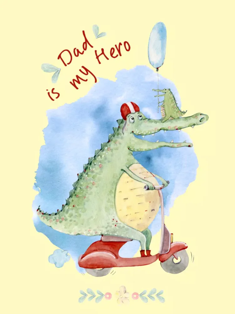 Dad & Me - Father’s Day Watercolor Stickers iPad 應用截圖