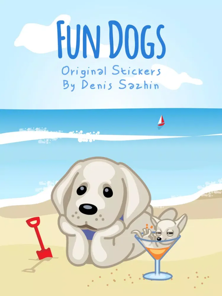 Tangkapan layar Dog Party - Funny Cute Dog Animated Stickers iPad 
