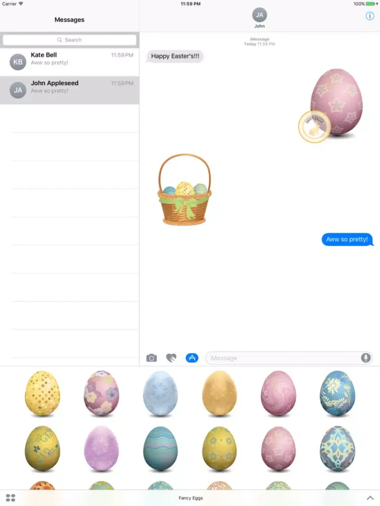 Fancy Eggs - Hand Painted Easter Eggs for Spring iPad Screenshots
