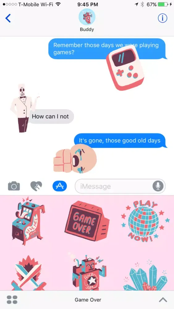 Скриншоты Game Over - Retro Game Stickers For Gamers