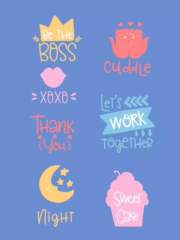 Tangkapan skrin Smile - Sweet Everyday Saying Stickers iPad 