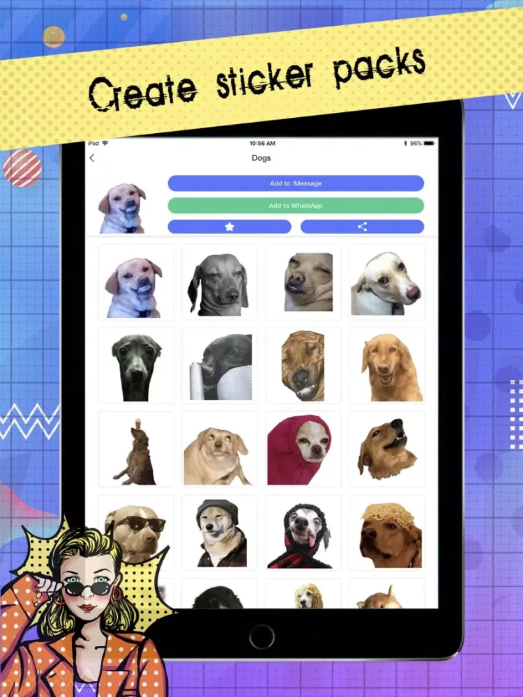 Sticker Maker - Meme Maker iPad  Screenshots