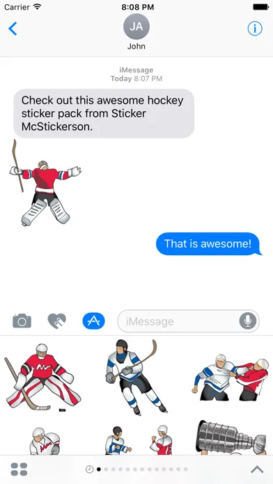 Hockey Sticker Set Screenshots