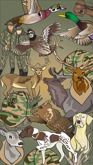Hunting Stickers and Emojis Ekran Görüntüleri