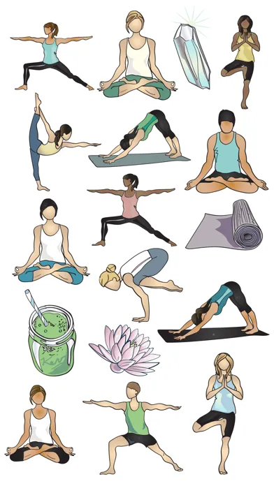 Yoga Stickers Set應用截圖