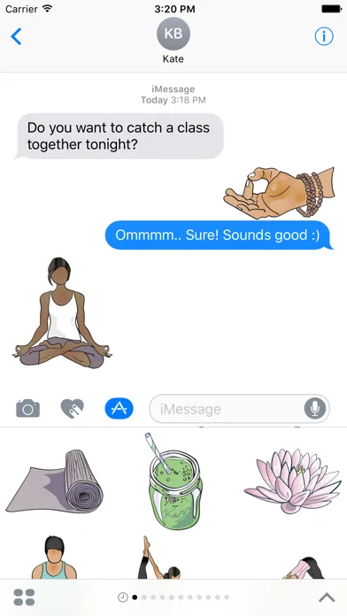 Yoga Stickers Set應用截圖