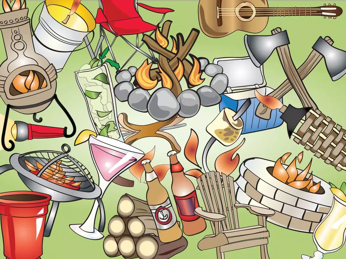 Capturas de pantalla de Summer Bonfire and Outdoor Stickers iPad 
