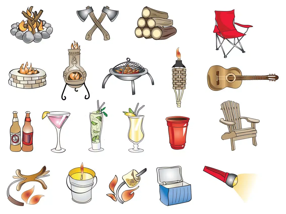 Capturas de pantalla de Summer Bonfire and Outdoor Stickers iPad 